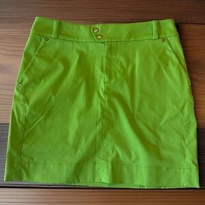 RLX Ralph Lauren Women’s Golf Skort Neon Green Size 2 EUC